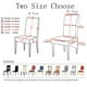 thumbnail image 3 of Funda elástica de forro Polar para silla, cubierta de asiento con respaldo largo, tamaño XL, para boda, comedor y cocina, 3 of 4