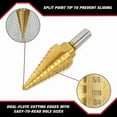 thumbnail image 4 of Hyper Tough 12-Step Split Point Titanium Coated HSS Drill Bit, 4 of 7