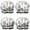 White Princess Castle, variant on Shower Caps,Alphabet Dinosaur Names Chart Pattern Waterproof Shower Cap for Women 4 Pieces,Double Reusable Hair Cover for Shower PEVA Elastic Stretch Hem