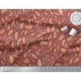thumbnail image 3 of Soimoi Orange Cotton Duck Fabric Autumn Leaves Fabric Prints By Yard 42 Inch Wide, 3 of 3