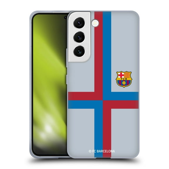 Head Case Designs Officially Licensed FC Barcelona 2022/23 Crest Kit Third Soft Gel Case Compatible with Samsung Galaxy S22 5G