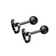 thumbnail image 5 of Juego de joyas Jumpingount 10 pares de piercings acero inoxidable negro, 5 of 6