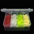 thumbnail image 5 of Opolski 100Pcs/Box Fishing Worm Lures with Vibrant 4 Colors Maggot Grub Outdoor Fishing Lure Worm Silicone Soft Bait Tool for Freshwater Saltwater Fishing, 5 of 5