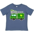 thumbnail image 3 of Inktastic St. Patricks Day Fire Truck in Green with Shamrocks Boys or Girls Toddler T-Shirt, 3 of 5