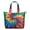 Colorful Rainbow Tie-2, variant on Colorful Rainbow Tie Dye Spiral Pattern Travel Tote Bags for Women Carry On,Large Weekender Bags for Women Travel,Multi Functional Duffle Bag for Work,Shopping,Sports