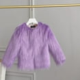 thumbnail image 6 of XXWXYD 𝖥aux 𝖥ur Shaggy Coat for Girls 1-10 Years, Long Sleeve Fuzzy Winter Jacket, Warm Plush Outerwear for Little Girls and Toddlers, 6 of 7