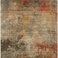 thumbnail image 4 of HomeRoots 606135 5 x 8 ft. Khaki, Brown & Copper Abstract Washable Indoor & Outdoor Rectangle Area Rug, 4 of 5