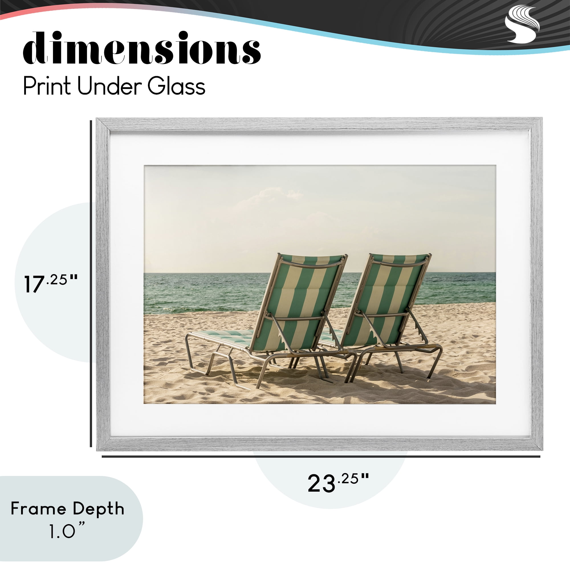 Stupell Industries Invitation To Relaxation Gray Framed Print Under Glass, design by Elena Chukhlebova