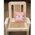 thumbnail image 2 of Carolines Treasures BB3581PW1414 English Setter Checkerboard Pink Fabric Decorative Pillow, 2 of 2
