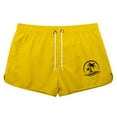 thumbnail image 3 of Mens Small Swim Trunks Solid Beach Board Shorts Lightweight Mens Bathing Suit 9 Inch Inseam Mens Swim Trunks Beach Summer Comfy Swimming Shorts for Men, 3 of 4