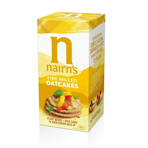Nairns Fine Milled Oat Cakes 218g (Pack of 3)