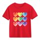 thumbnail image 1 of Blusas y camisas de manga corta con cuello redondo para niños y niñas, camisetas gráficas de manga corta, blusas con estampados bonitos para la temporada escolar., 1 of 9