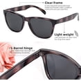 thumbnail image 3 of Sunglasses Womens,Classic Square Frame UV400 Mirrored Lens,Sunglasses Fit For Beach,Vacation,Driving, 3 of 5