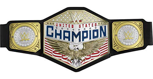 WWE United States World Champions Wrestling Leather Belt Metal Plated Replica 