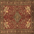 thumbnail image 1 of Ahgly Company Indoor Square Persian Brown Traditional Area Rugs, 4' Square, 1 of 4