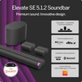 thumbnail image 2 of VIZIO Elevate SE 5.1.2 Soundbar, Wireless Subwoofer, Surround Sound w/Dolby Atmos, DTS:X, Bluetooth Speaker - SL512X-0806 (New, 2024 Model), 2 of 5