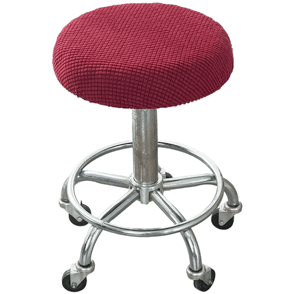 JUANCHENG Modern Round Stool Covers Elastic Stretchable Dustproof Water Resistant Seat Red