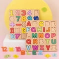 thumbnail image 3 of LEEYNEER1pcs Wooden Puzzles  Alphabet Puzzle Preschool Educational Learning Toys with ABC Puzzle Board(Capital Letters), 3 of 6