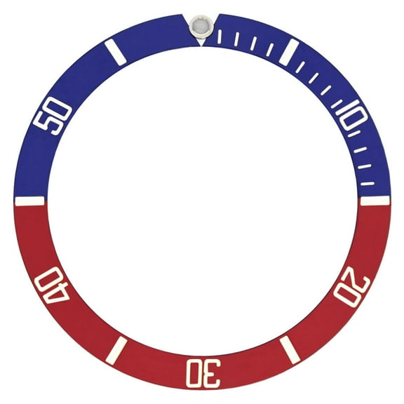 BEZEL INSERT FOR SEIKO SKX031 SKX033 J K 7S26-0040 100M RED/BLUE
