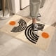thumbnail image 5 of Alfombra de baño Injueey de secado rápido Absorción rápida y fuerte Limpieza fácil Absorbente inferior antideslizante Beige 50x80cm, 5 of 6