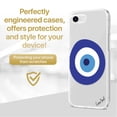 thumbnail image 2 of Case Yard iPhone-SE Case Clear Soft & Flexible TPU Ultra Low Profile Slim Fit Thin Shockproof Transparent Bumper Protective Cover Drop Protective Cell Phone Cases (Evil Eye), 2 of 8