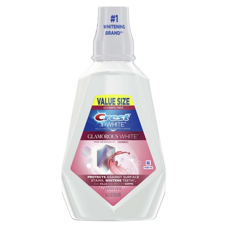 Crest 3D White Luxe Whitening Mouthwash  Arctic Mint  48 fl oz