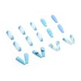thumbnail image 4 of Uñas postizas de mariposa penetrantes de hielo azul (24 piezas), uñas postizas largas francesas prensadas con mariposas, uñas acrílicas adhesivas, 24 piezas para mujeres y niñas, 4 of 5