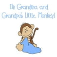 thumbnail image 2 of CafePress - Grandma, Grandpa Monkey(Blue) Infant Bodysuit - Baby Light Bodysuit, Size Newborn - 24 Months, 2 of 4