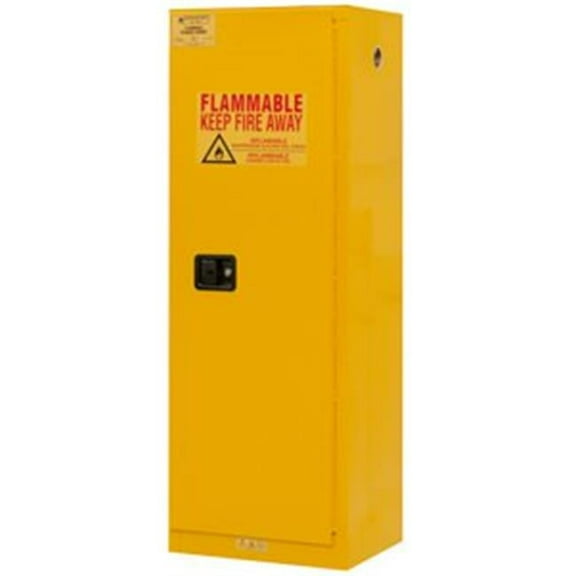 Durham 65 in. Flammable Safety Cabinets, Yellow - 22 gal