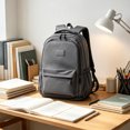 thumbnail image 5 of Large Capacity Laptop Backpack, Polyester Spandex Multi-Compartment Daypack for College Campus Travel, Solid Color Casual Daily Use for Work and Everyday Carry, 5 of 7
