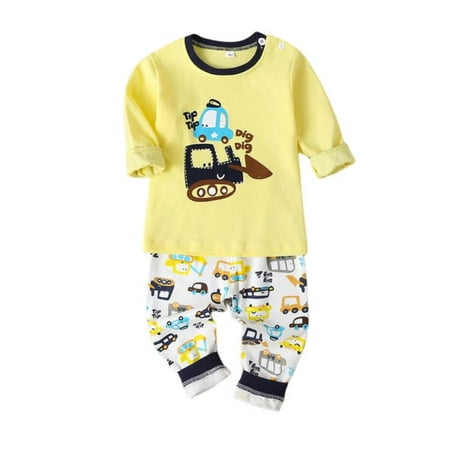 

HOTWINTER Boys Girls 2-Piece Cotton Pajama Set