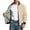 Khaki, variant on Wind Breaker Jacket Jerdar Baseball Collar Jacket for Men Solid Color Casual Zip-Up Stand Collar Coat Windproof Baseball Jacket for Spring and Autu