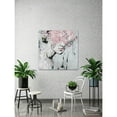 thumbnail image 5 of Parvez Taj Pink Flower Bloom Canvas Wall Art, 5 of 5