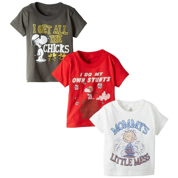 Peanuts Peanuts Little Boys' Toddler 3 Pack, Assorted, 3T Walmart