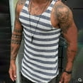 thumbnail image 2 of Sngxgn Men's Sleeveless Tank Tops Crewneck Solid Loose Fit Shirt(Navy,XXL), 2 of 6