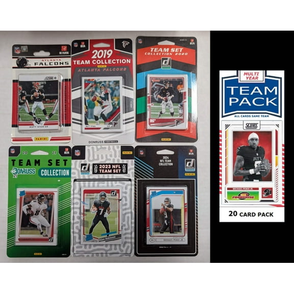 Donruss Atlanta Falcons Team Sets 2024 2023 2021 2019 2020 2012   Multiyear Pack 2025 Penix