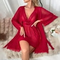 thumbnail image 1 of Cameland Ladies' Lingerie Mesh Transparent Pajamas Tempting Backless Home Wear, 1 of 8
