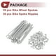 thumbnail image 5 of 36 Set de Radios de Bicicleta 12G 78mm Radios de Rueda de Bicicleta Acero Galvanizado 45 Tono Plateado, 5 of 7