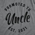 thumbnail image 2 of Mens Promoted to Uncle 2021 T Shirt Funny New Baby Family Graphic Tee Graphic Tees, 2 of 7