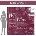thumbnail image 7 of Gifts for Mom Christmas, Mom Birthday Gifts Blanket, Moms Gift for Women from Daughter Son, We Love You Present for Mother Mommy Mothers Day 80" x 60", Burgundy, 7 of 7