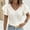 White, variant on Rvkxad Cute Summer Tops for Women Lace V Neck Ruffle Sleeve Shirts Casual Summer Basic Tees Eyelet Tops Summer Blouses Women Gifts White S