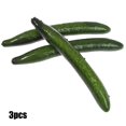 thumbnail image 5 of JINGT 3pc Artificial Cucumber Kitchen Plastic Model Fake Carrot Chili Pepper Food Onion Tomato Potato Photography Props Decor, 5 of 5