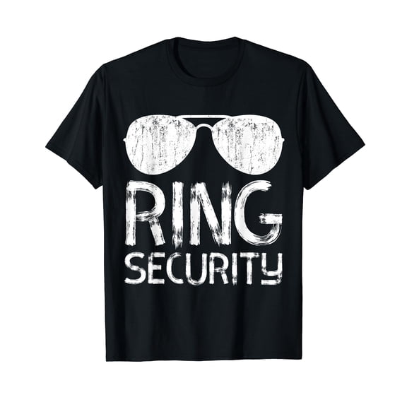Ring Security Ring Bearer Boys Wedding Party T-Shirt