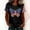Black, variant on MAIHAN 250 Years America Shirt Women Patriotic T-Shirt Plus Size American Flag Shirts Summer Baggy Tops Funny Tshirts Shirts for Women