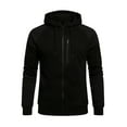 thumbnail image 6 of LEKWK Men's Sweatshirts and Hoodies Athletic Fit Color Block Zip up Hoodie Breathable Full Zip Workout Hoodie Soft Chest Pocket Running Gym Sport, 6 of 7