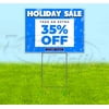 Holiday Sale 35% Off (18" x 24") Yard Sign, Includes Metal Step Stake