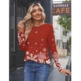 thumbnail image 6 of Zeagoo Plus Size Womens Tops Crew Neck Solid Ladies Tops and Blouses Long Sleeve Tunic Tops To Wear With Leggings, 6 of 6