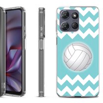 Shockproof Protective Phone Case for Motorola Moto G 5G 2025, by OneToughShield - Chevron/Volleyball