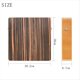 thumbnail image 4 of Tambor de viaje portátil compacto de madera de ébano, tambor de mano plano con correa ajustable, instrumento de percusión., 4 of 5