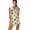 Avocado Yellow, variant on Forest Camo Hunting Deer Print Women's Golf Dress V-Neck Sleeveless Soft Athletic Dresses Soft 2 Pieces Lightweight Workout Outfits with Pockets and Shorts, 2XL